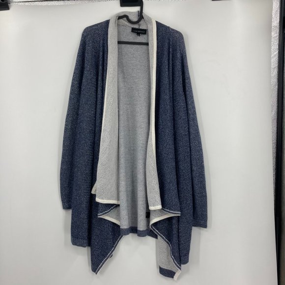 Lane Bryant Metallic Drape Front Sweater Cardigan - Picture 1 of 4